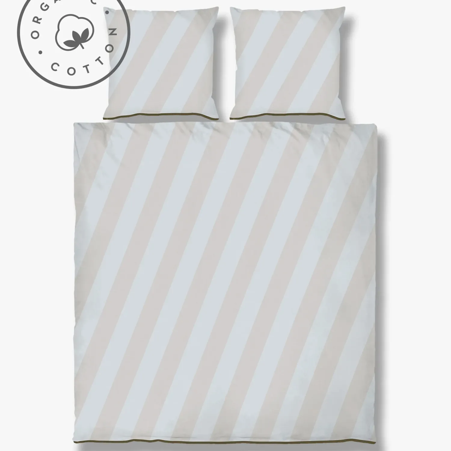 Online Mette Ditmer - DIAGONAL-sengesæt - Light grey/Sand - W200 x L220 cm