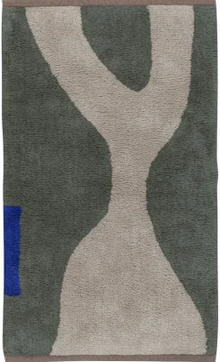 Outlet Mette Ditmer - FIGURA rug, small - Dark olive