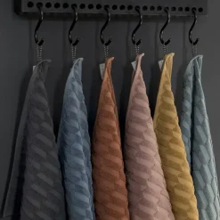 Clearance Mette Ditmer - GEO gæstehåndklæde (2-pack) - Sort