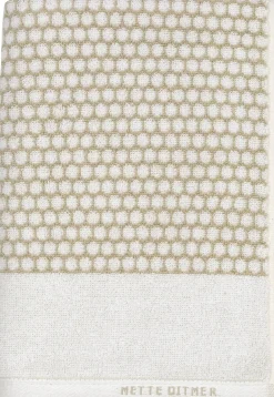 Clearance Mette Ditmer - GRID håndklæde, Sand / Off-white