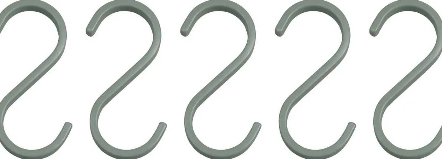 Mette Ditmer - HANG-IT S-hook, 5-pack - Thyme green
