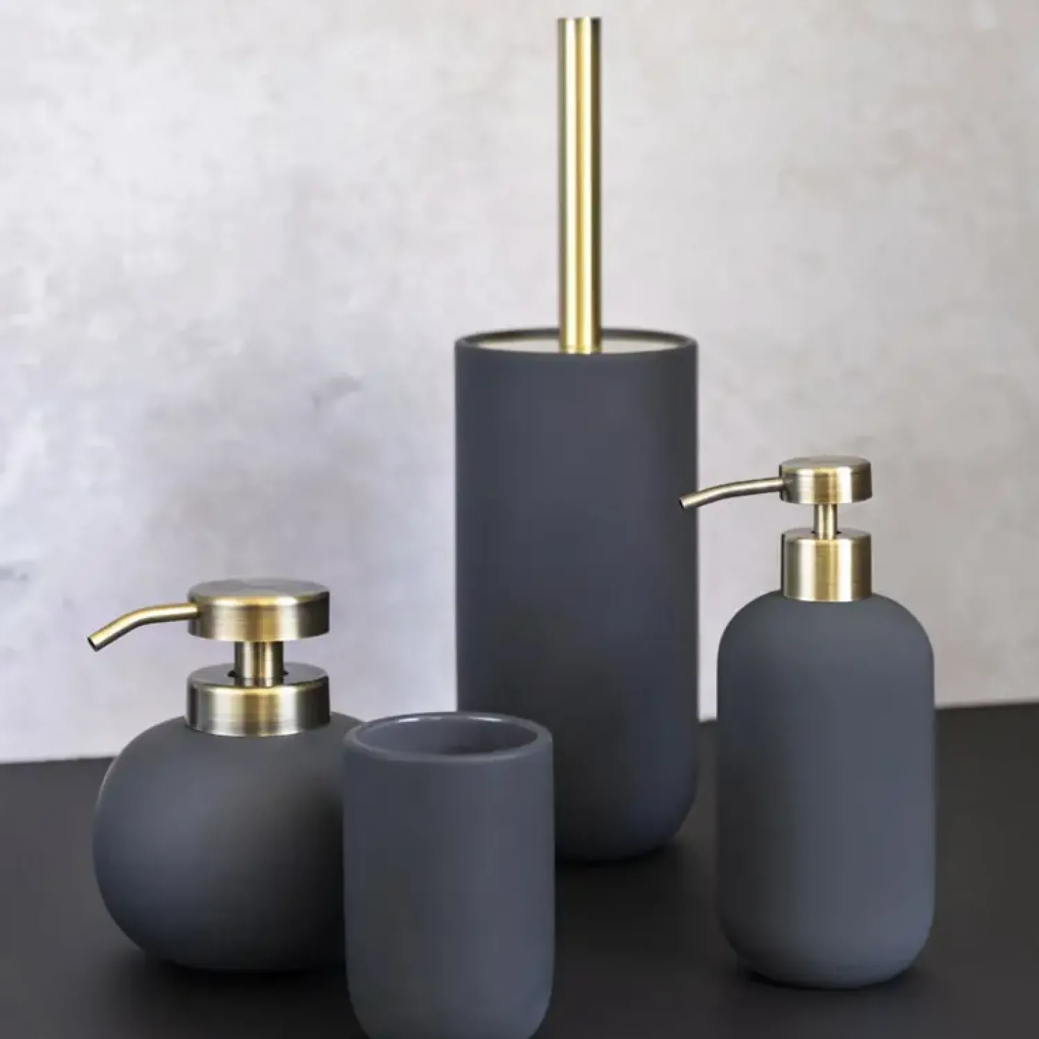 Hot Mette Ditmer - LOTUS toiletbørsteholder - Anthracite