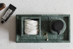 Mette Ditmer - MARBLE deco tray - Dark forest