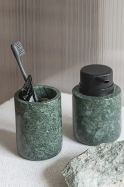 Clearance Mette Ditmer - MARBLE dispenser, low - Dark forest