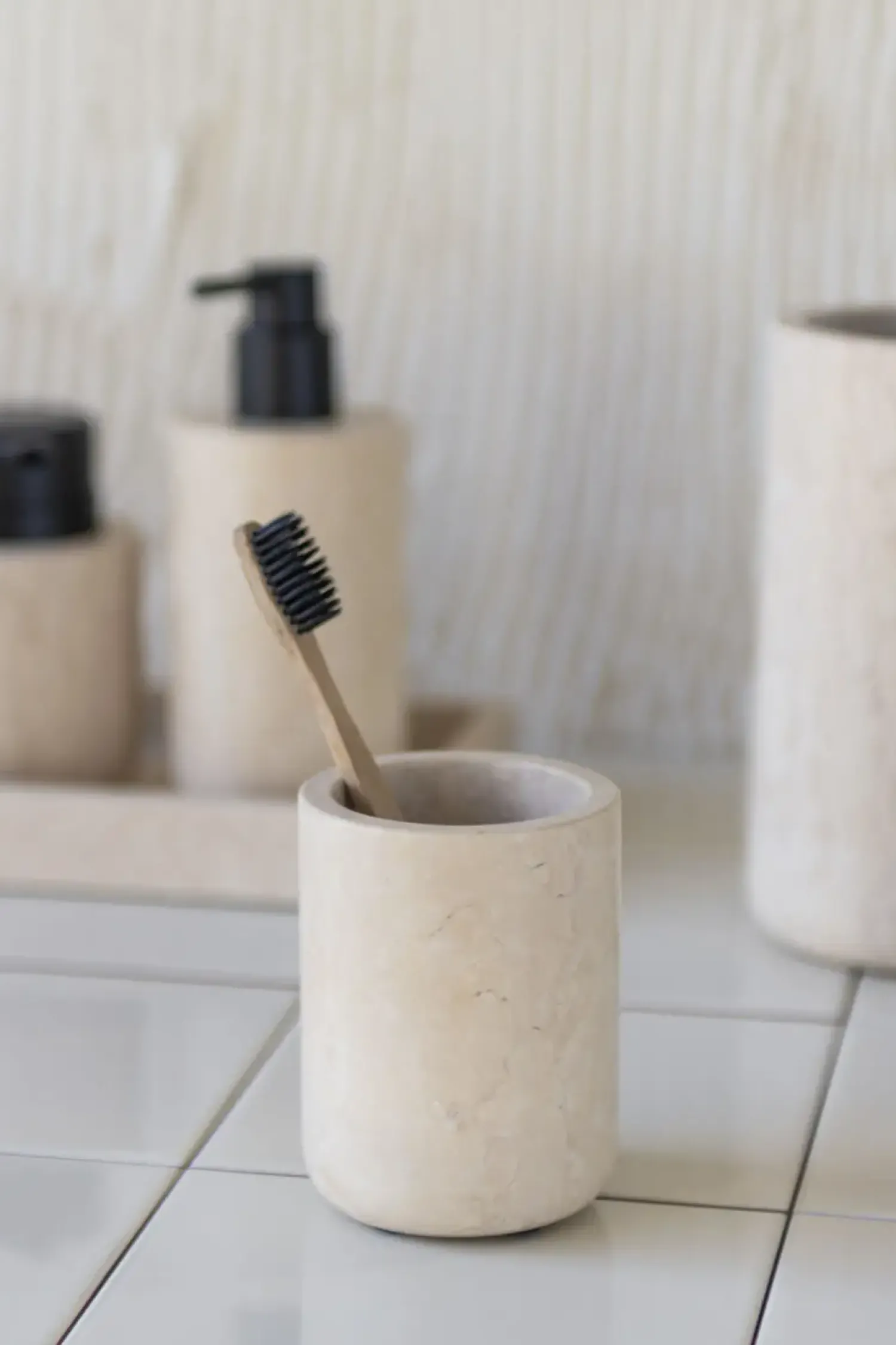 Clearance Mette Ditmer - MARMOR tandbørsteholder, Sand