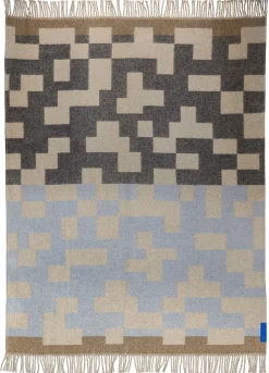 New Mette Ditmer - MAZE-plaid - Light blue - W130 x L190 cm