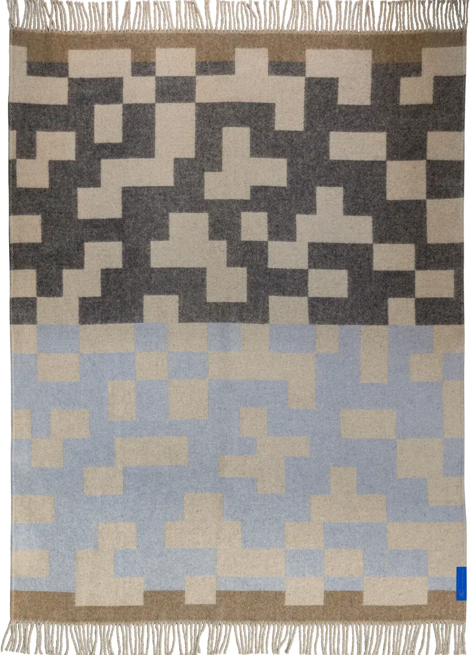 New Mette Ditmer - MAZE-plaid - Light blue - W130 x L190 cm