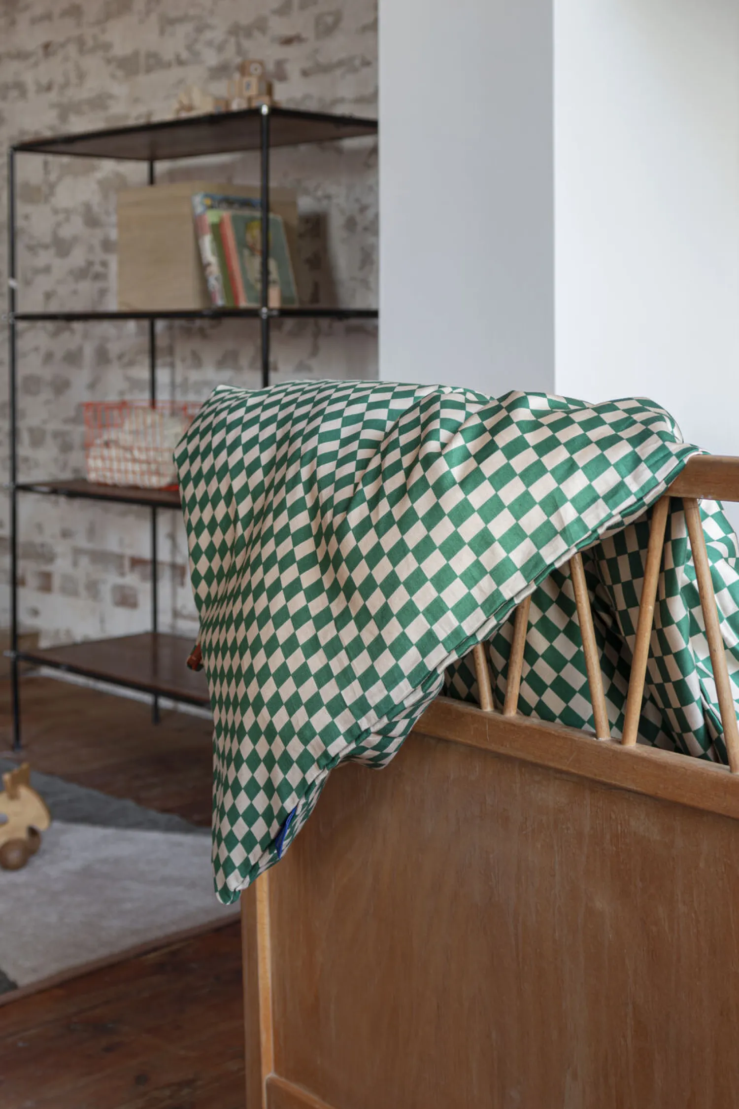 Mette Ditmer - MINI baby bed set - Pine green / Tan