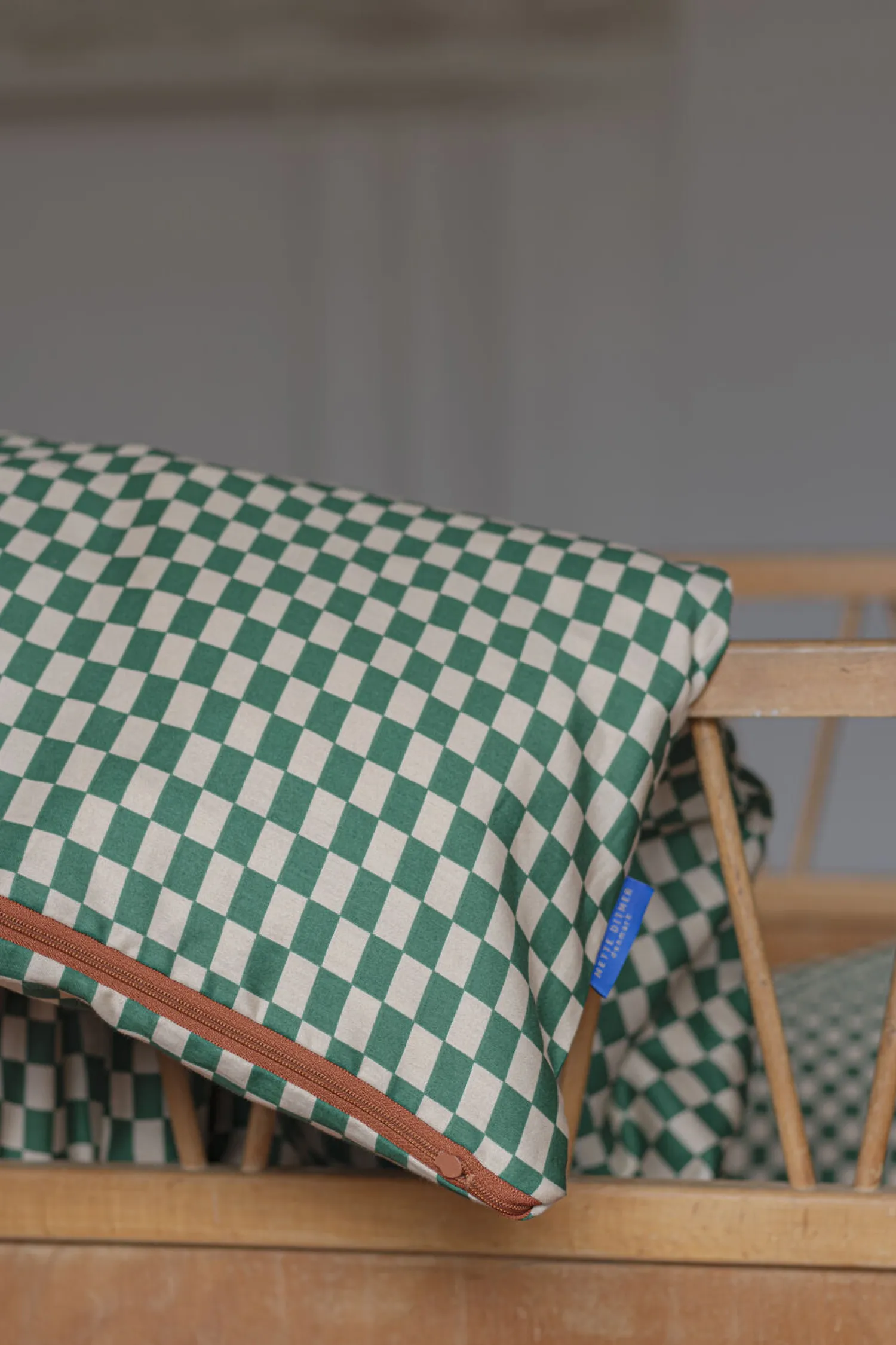 Mette Ditmer - MINI baby bed set - Pine green / Tan