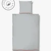 Mette Ditmer - MINI-sengesæt - Light blue/Tan - W140 x L200 cm