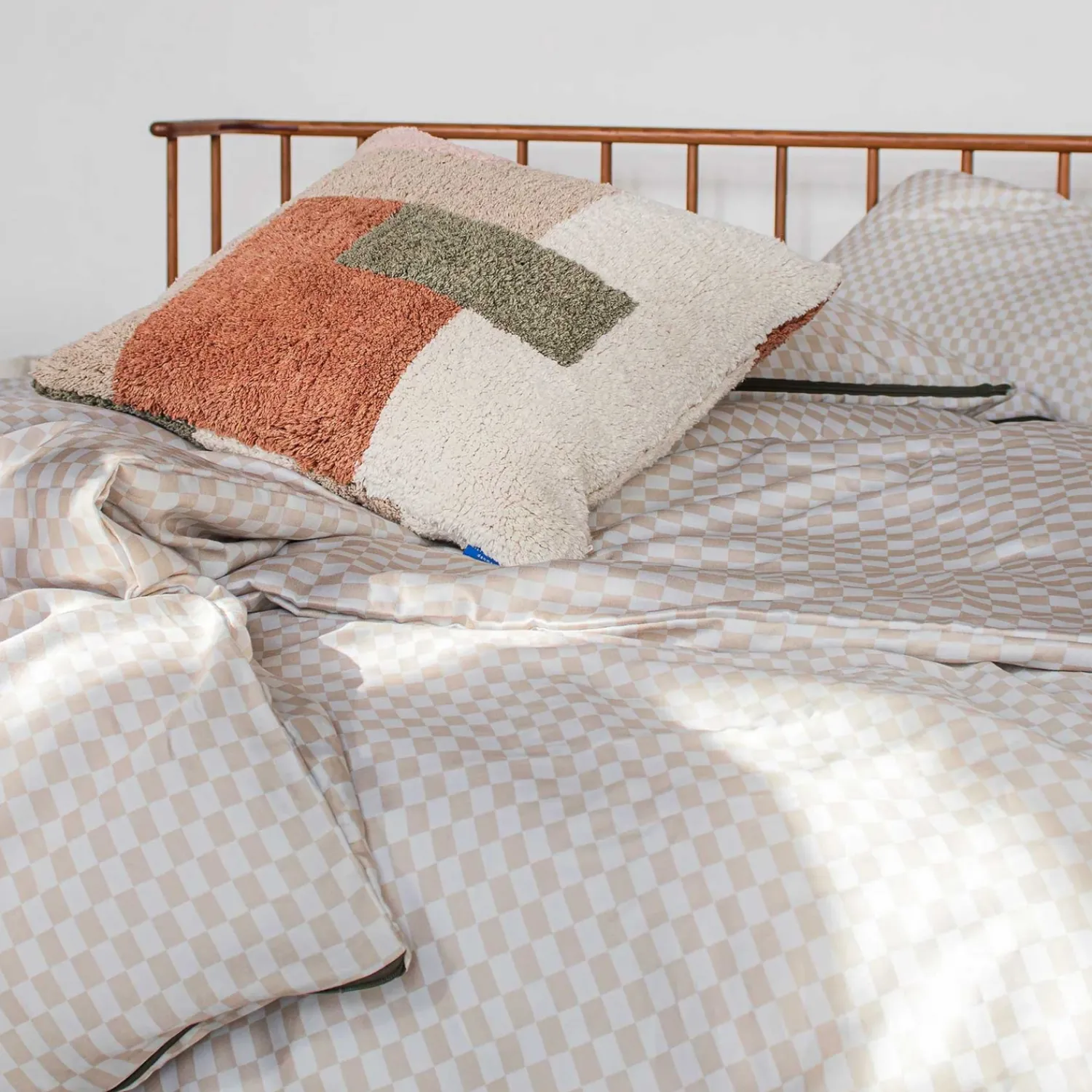 New Mette Ditmer - MINI-sengesæt - Sand/Light grey - W140 x L220 cm