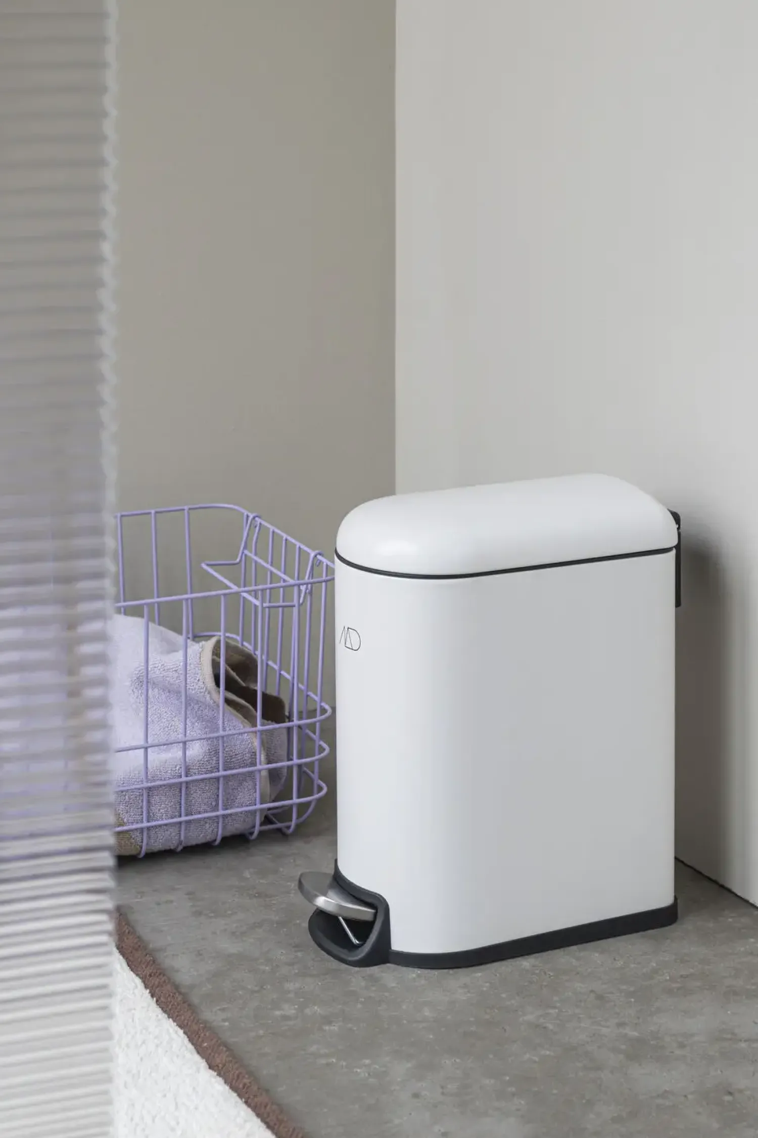 Hot Mette Ditmer - MINI-WALTHER pedal bin, 5l. - Off-white