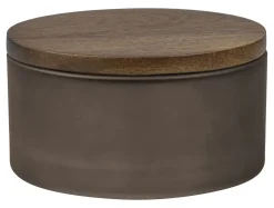 New Mette Ditmer - MODEST-lågkrukke - Walnut