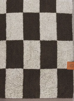 New Mette Ditmer - RETRO-håndklæde - Chocolate - W70 x L133 cm