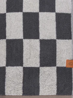 Online Mette Ditmer - RETRO-håndklæde - Dark grey - W70 x L133 cm