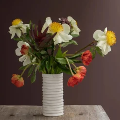 Online Mette Ditmer - RIBBON Vase - Large - Off-white