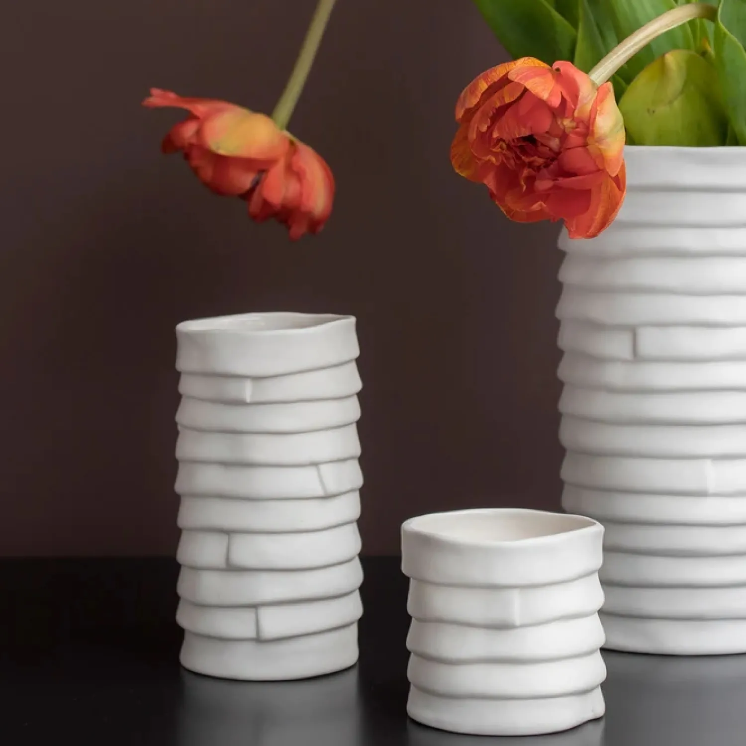 Clearance Mette Ditmer - RIBBON Vase - Small - Off-white