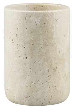 Clearance Mette Ditmer - TRAVERTINE toothbrush holder - Linen