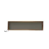 Clearance MILLE W NORDISK DESIGN - Bakke i træ - Grå læder - 15 x 60 cm.