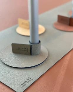 Outlet MILLE W NORDISK DESIGN - Bordløber - Grå læder