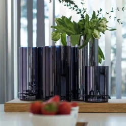 Sale MILLE W NORDISK DESIGN - Lyslygte/Vase i medium (Sort)