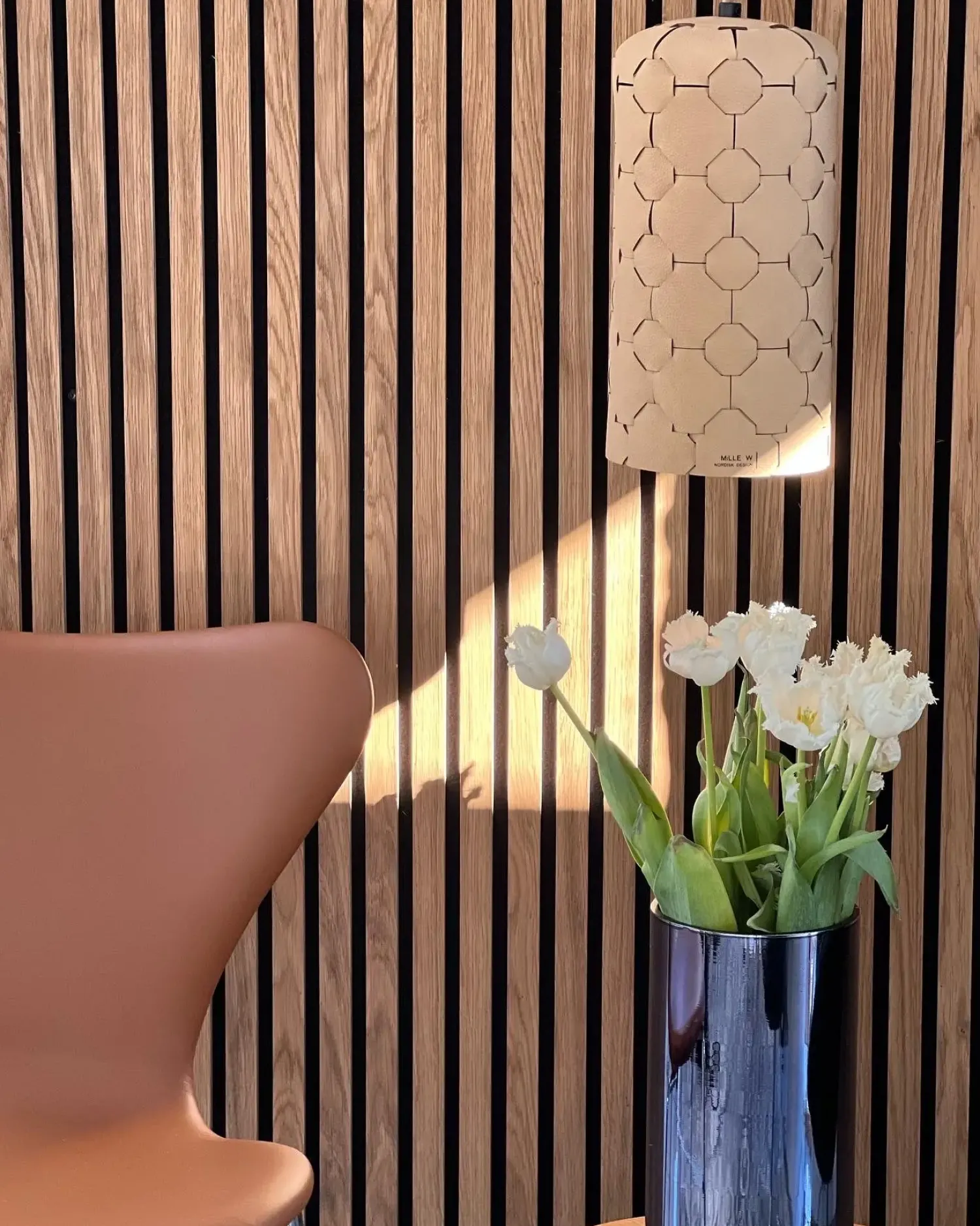 Best MILLE W NORDISK DESIGN - Polar Lights - Pendel - Beige læder - Small