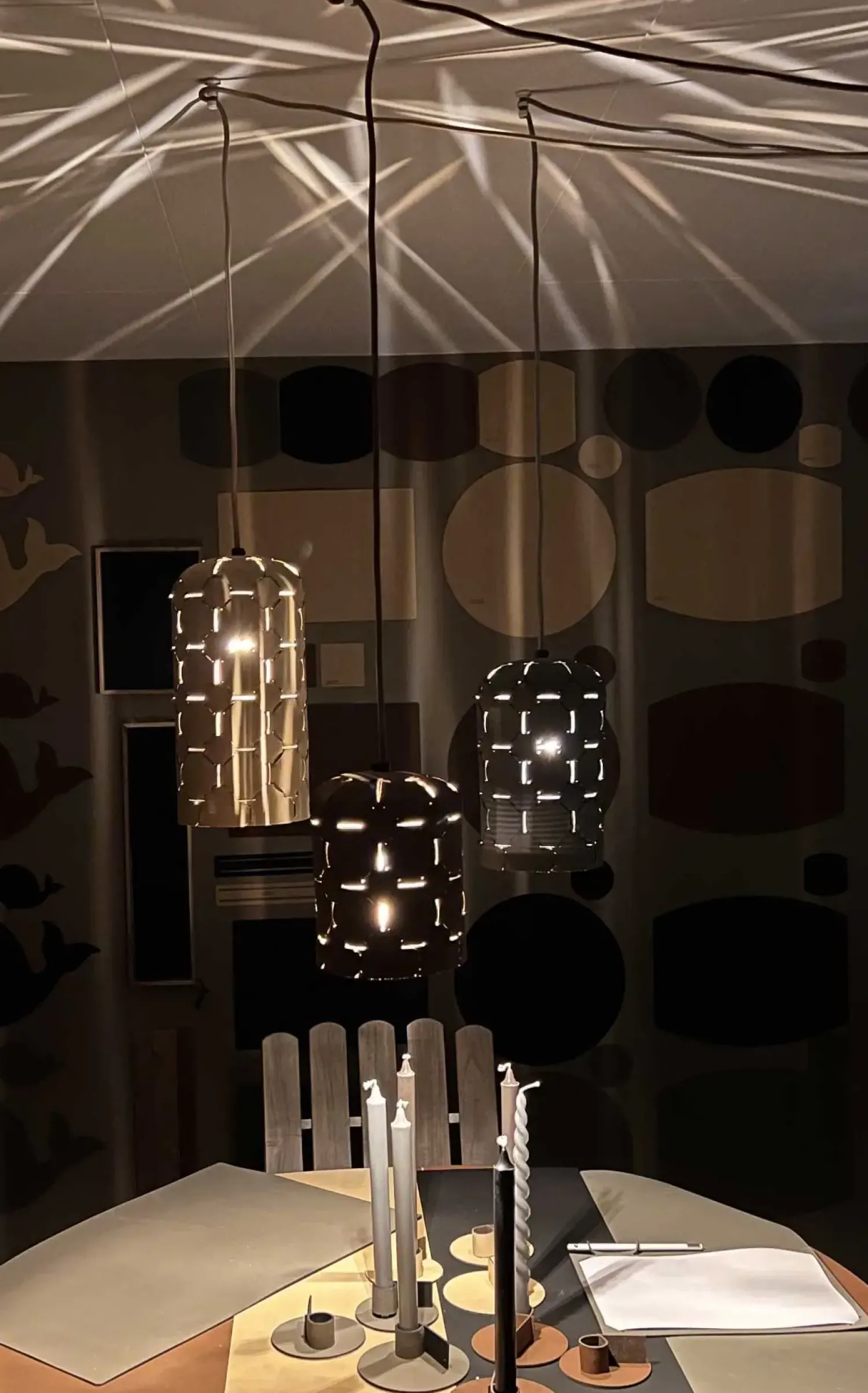 Best MILLE W NORDISK DESIGN - Polar Lights - Pendel - Sort læder - Medium