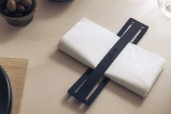 Best MILLE W NORDISK DESIGN - Servietholder - Sort læder