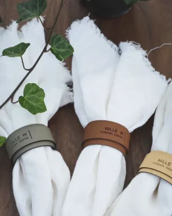 MILLE W NORDISK DESIGN - Servietholder - Beige læder
