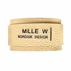 Best MILLE W NORDISK DESIGN - Servietring - Beige læder