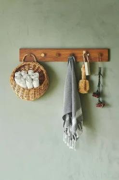 Online Moudhome - Ege Knagerække med Messing Knager - 70 cm