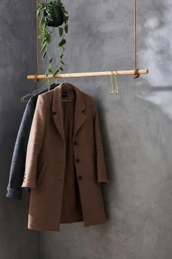 Discount Moudhome - OAK Bøjlestang Med Læder - 100 cm