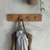 Sale Moudhome - OAK Knagerække Egetræ Med Stål Knager - 50 cm