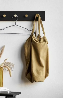 New Moudhome - OAK Knagerække sort og messing - 100 cm