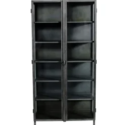 Muubs - Glasskab 17 - Jernskab m. glaslåger - 100 x 200 x 45 cm