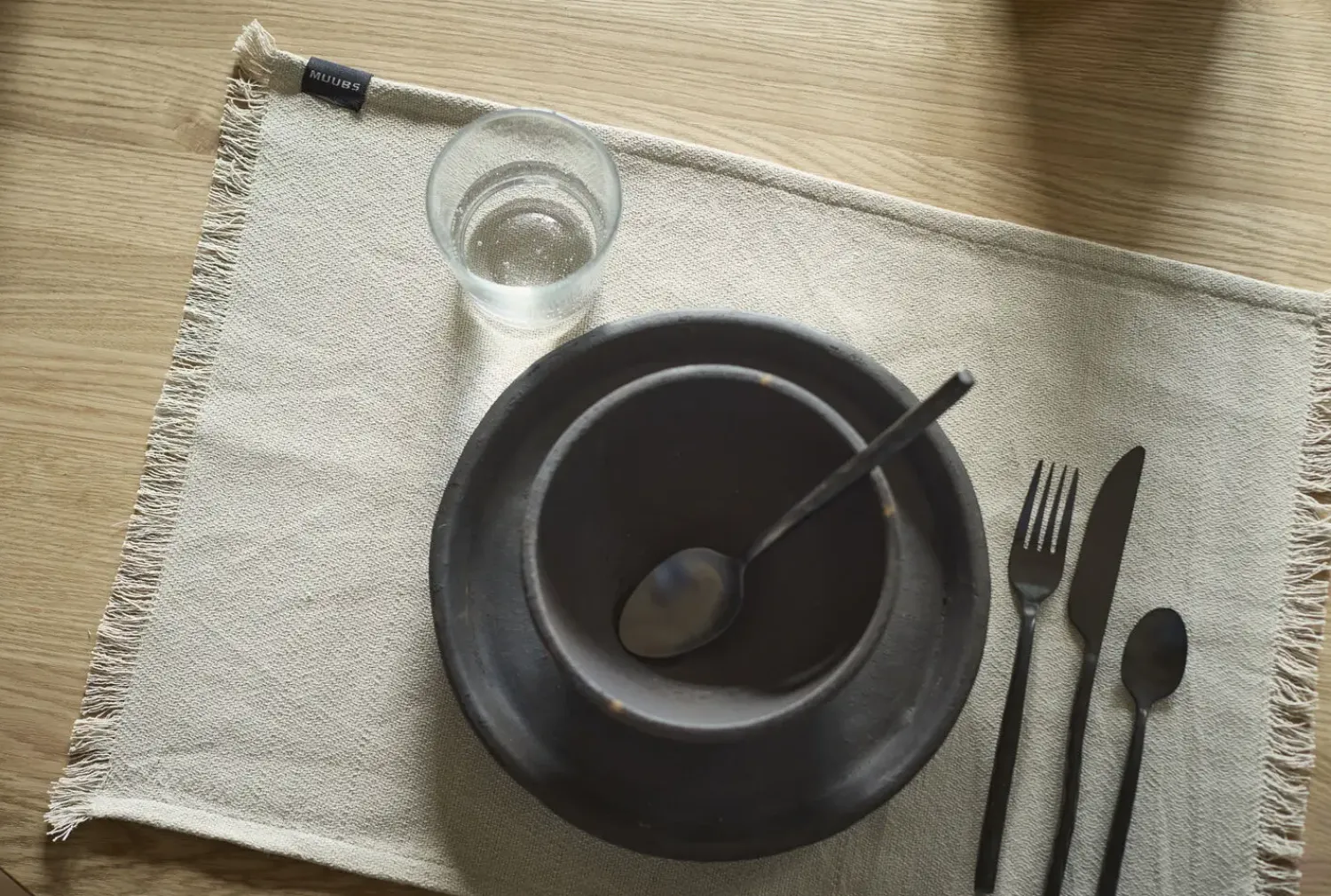 Sale Muubs -Umami Dækkeserviet - Grå/Sand