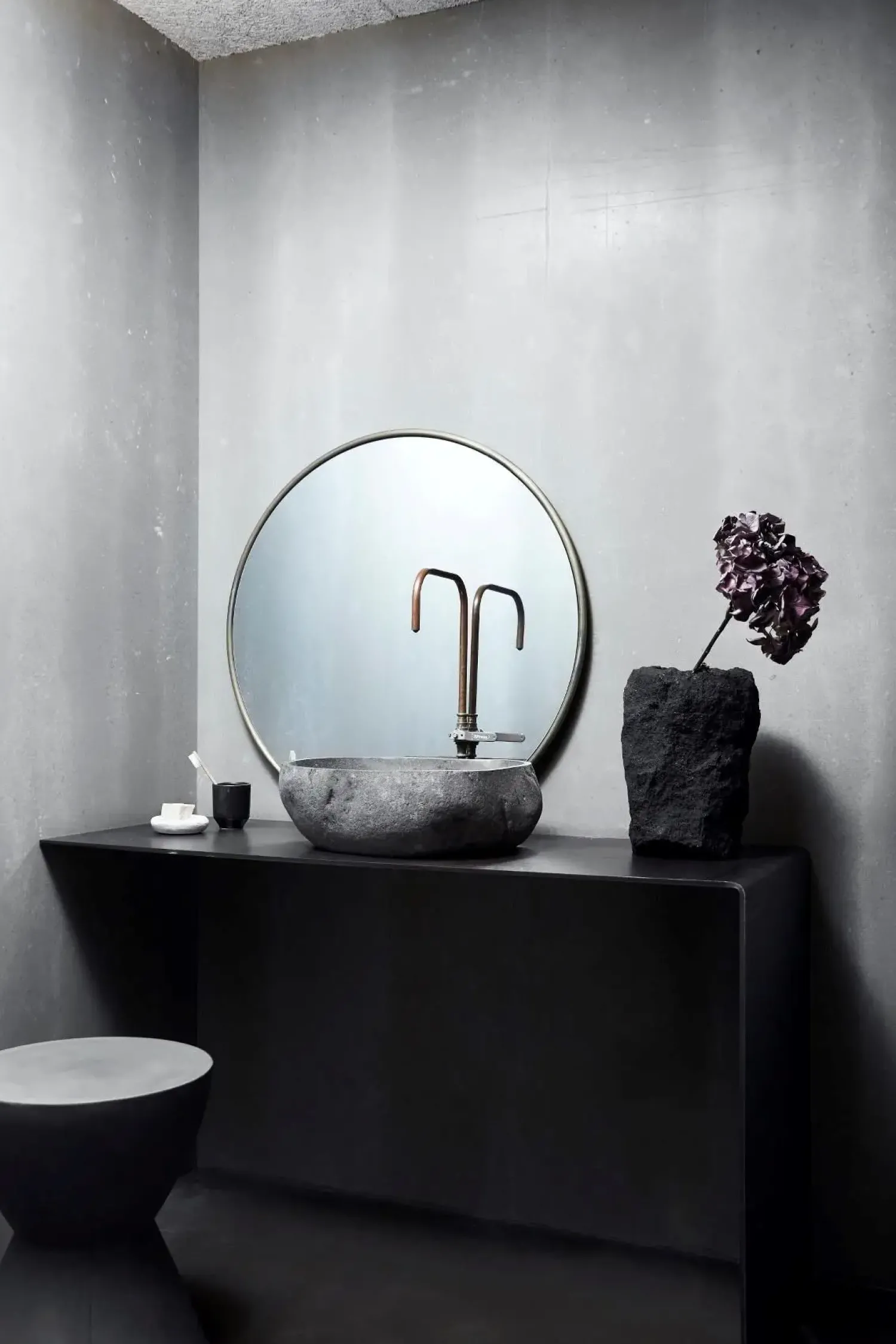 New Muubs - Valley Vask - Riverstone - B: 40 x H: 15 x L: 40 cm