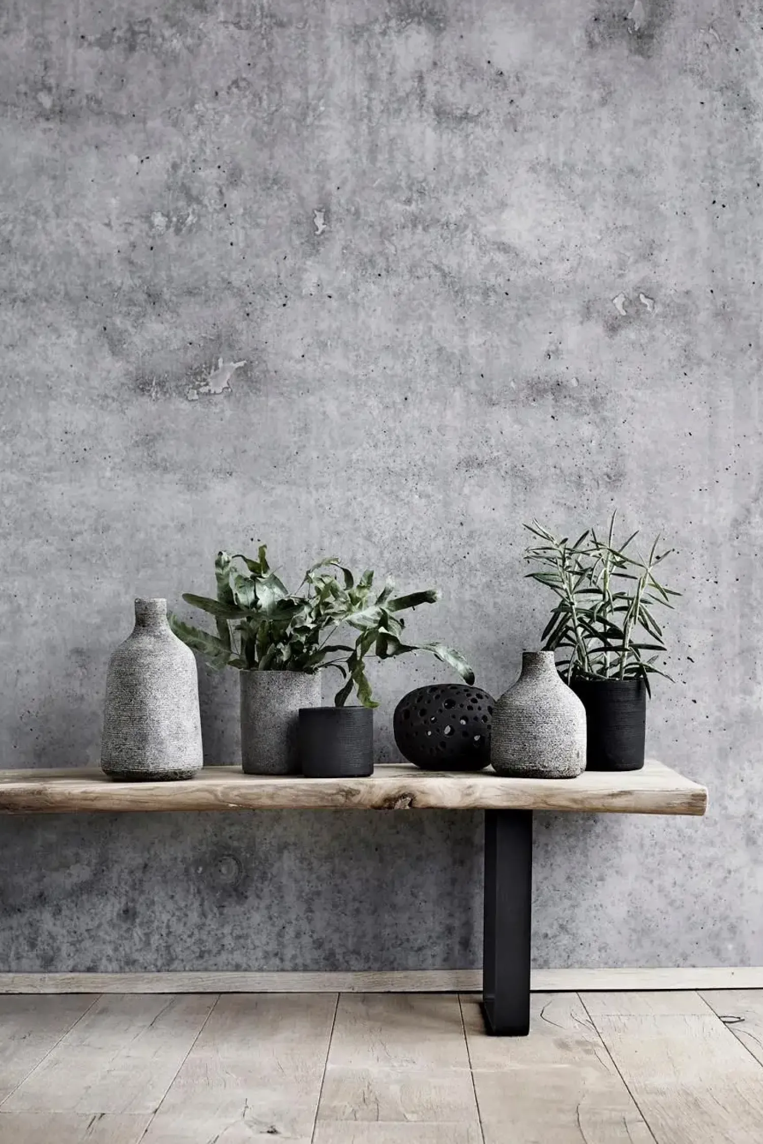Clearance Muubs - Vase - Stain - Small - Grå/Brun