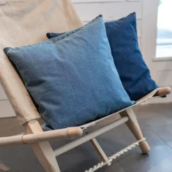 Clearance Never - Pudebetræk - Denim - Denim Blue - 60x60 cm