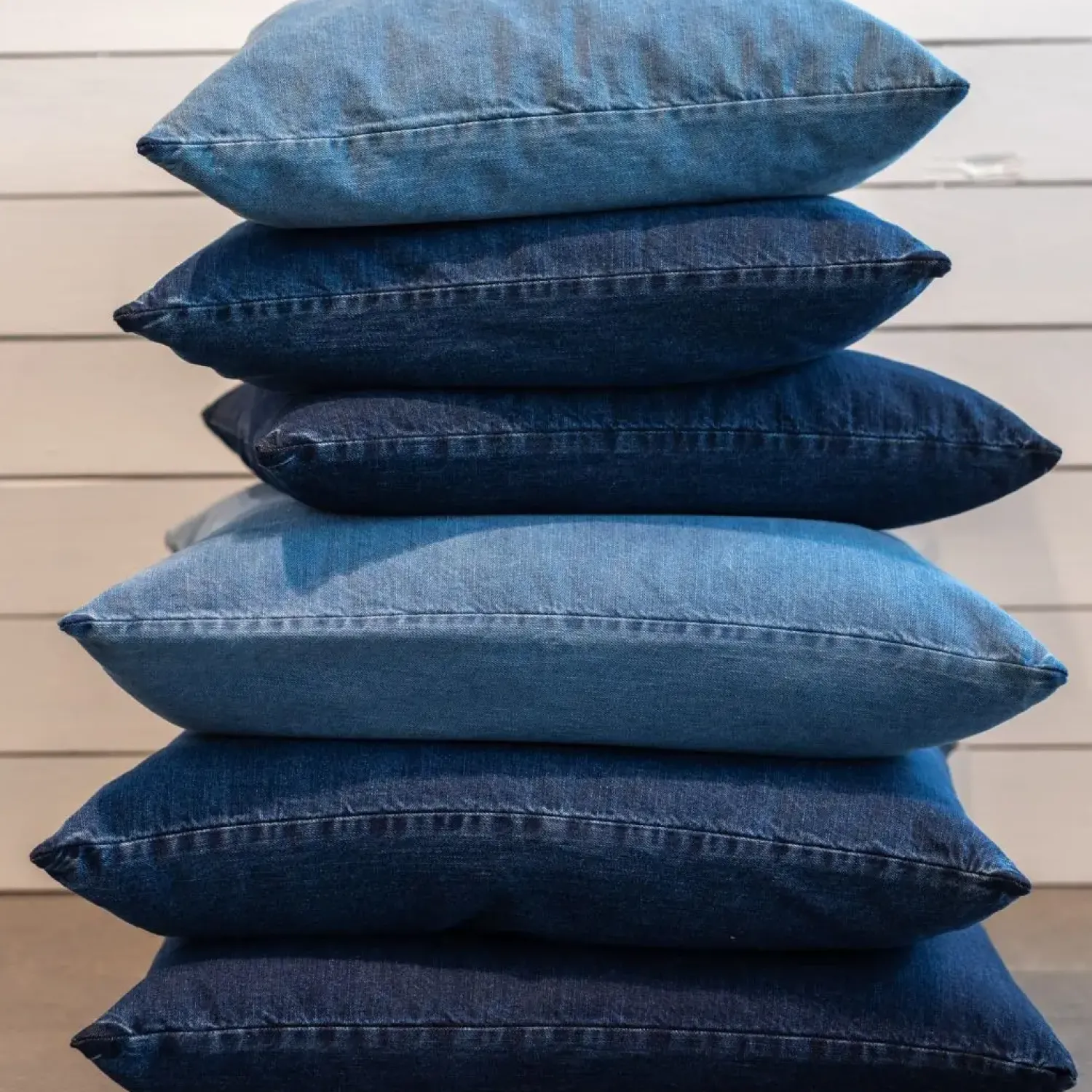 Discount Never - Pudebetræk - Denim - Denim Hvid - 60x60 cm