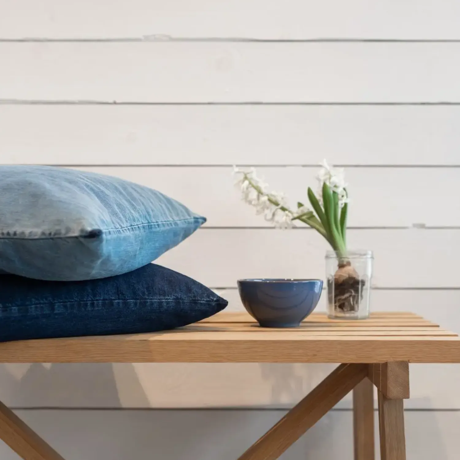 Sale Never - Pudebetræk - Denim - Denim Midnight Blue - 60x60 cm