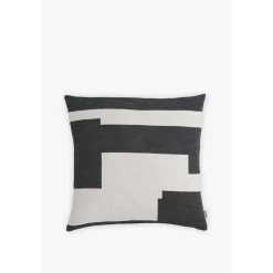 Roomstore New Works - pude med print - sort - 55 cm x 55 cm
