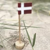 Outlet Nordic By Hand - Snoren - Bordflag mini i lys eg - H20