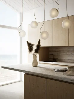 Outlet Nordic Tales - loftlampe Pendel - Bright Barocco - med creme kabel