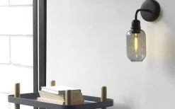 Hot Normann Copenhagen Norman Copenhagen - Amp Væglampe, smoke/black