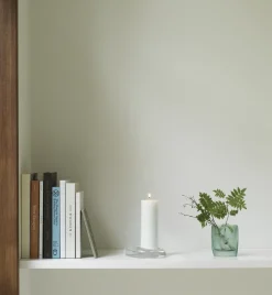 Sale Normann Copenhagen - Bloklys - Lys Grøn - H20 x Ø7 cm