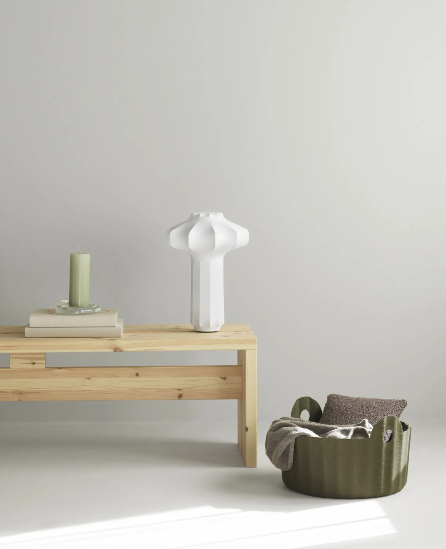 Outlet Normann Copenhagen - Colu Basket Olive