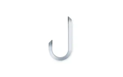 Outlet Normann Copenhagen - Curve Mini Knage - sæt med 2 styk - Mat sølvfarvet