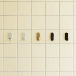 Outlet Normann Copenhagen - Curve Mini Knage - sæt med 2 styk - Mat sølvfarvet