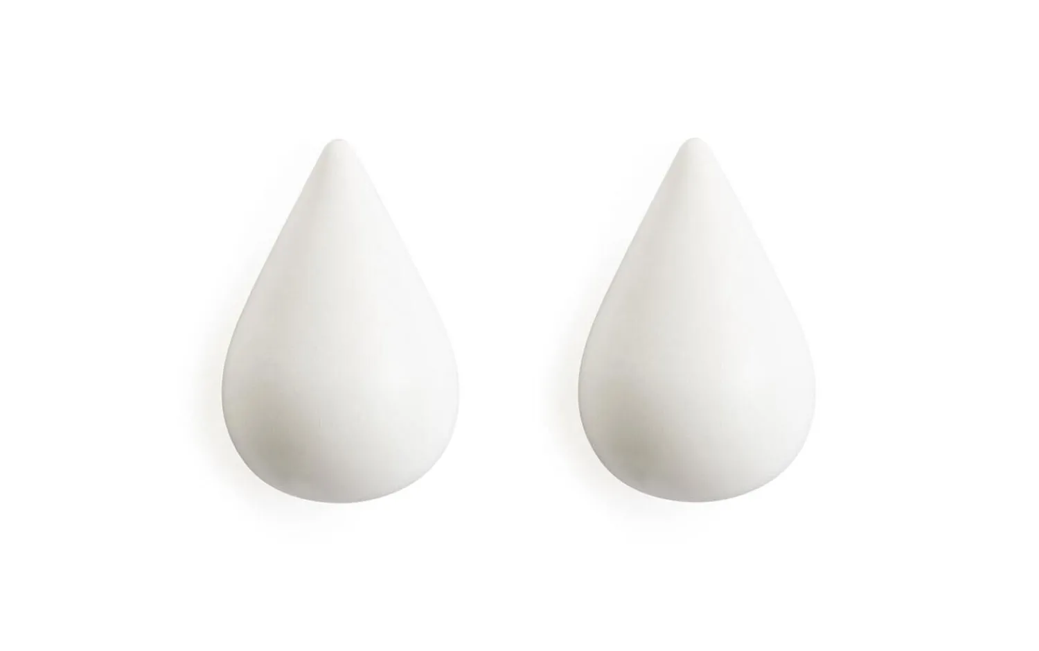 Outlet Normann Copenhagen - Dropit Hooks Large - 2 pcs - Hvid